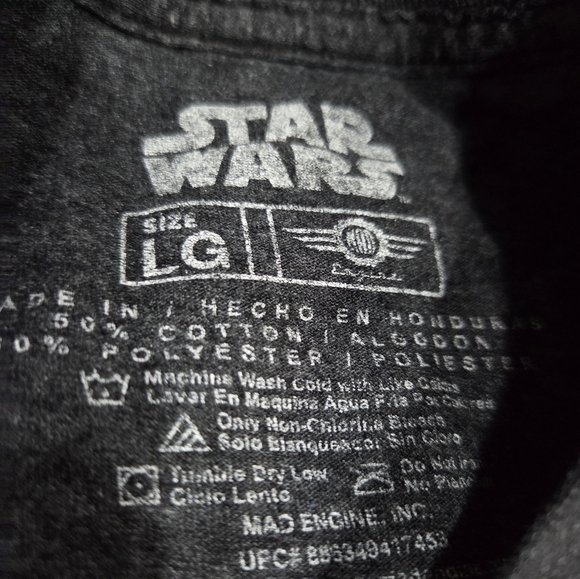 Lot Of 3 Men's Short Sleeve Tees in Charcoal Black and Turquoise Size L - Picture 7 of 10